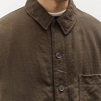 Kaptain Sunshine Wool Gauze Work Shirt Jacket, Olive