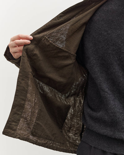 Kaptain Sunshine Wool Gauze Work Shirt Jacket, Olive