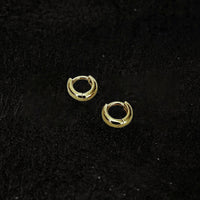 Kara Yoo Baby Norma Huggie Hoops, Gold Plated Brass