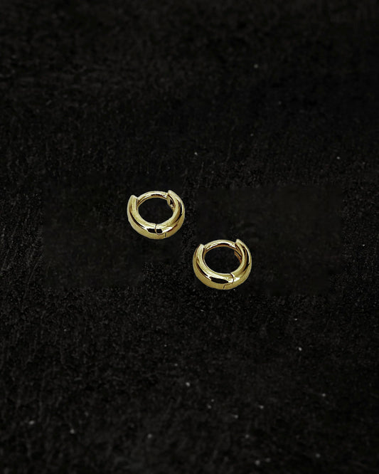 Kara Yoo Baby Norma Huggie Hoops, Gold Plated Brass