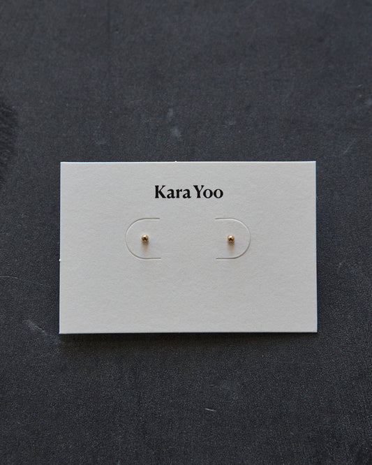 Kara Yoo Ginni Studs, 14k Gold