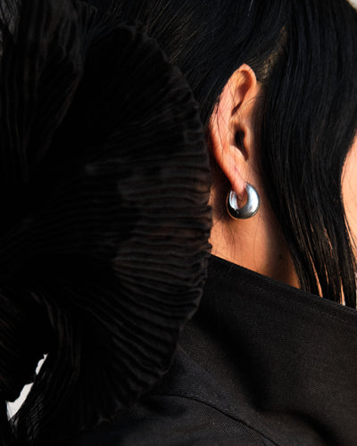 Kara Yoo Hazel Hoops, Sterling Silver