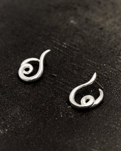 Kara Yoo Loop Studs, Sterling Silver