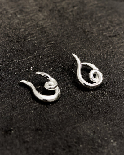 Kara Yoo Loop Studs, Sterling Silver