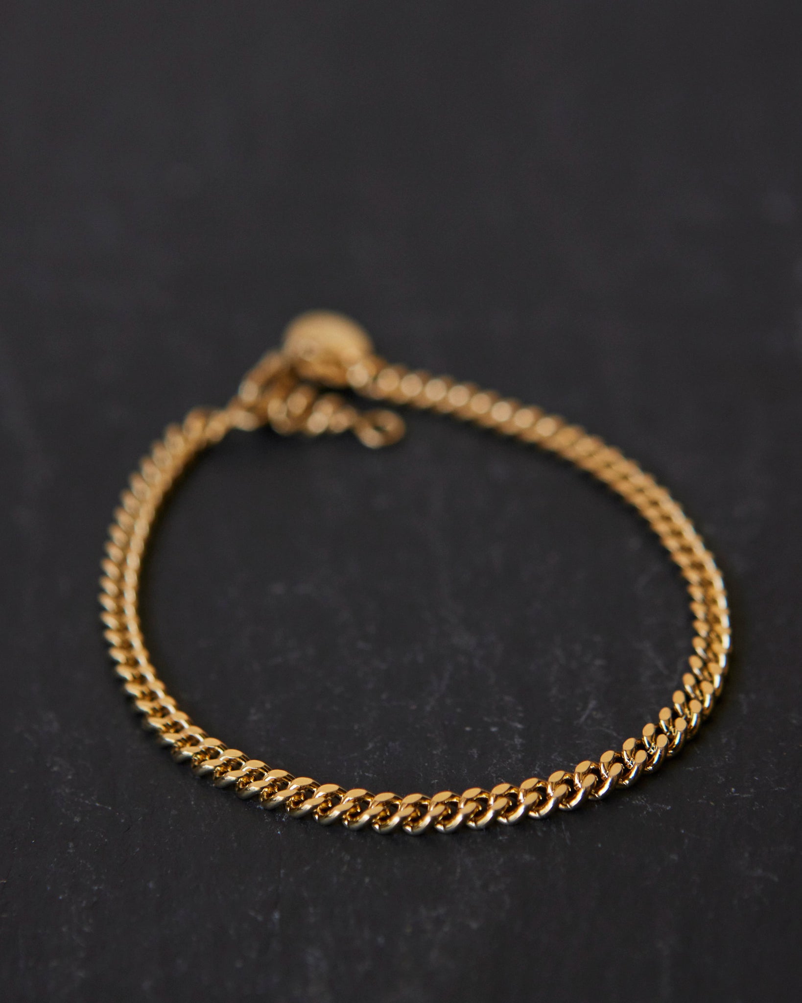 Kara Yoo Midi Curb Bracelet, Yellow Gold