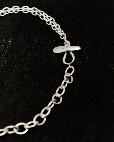 Kara Yoo Ramona Necklace, Silver Plated Brass