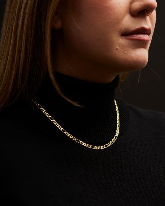 Kara Yoo Slim Gio Necklace, Yellow Gold