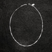 Kara Yoo Thin Singapore Necklace, Sterling Silver