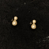 Kara Yoo Willa Studs, Gold Plated Brass