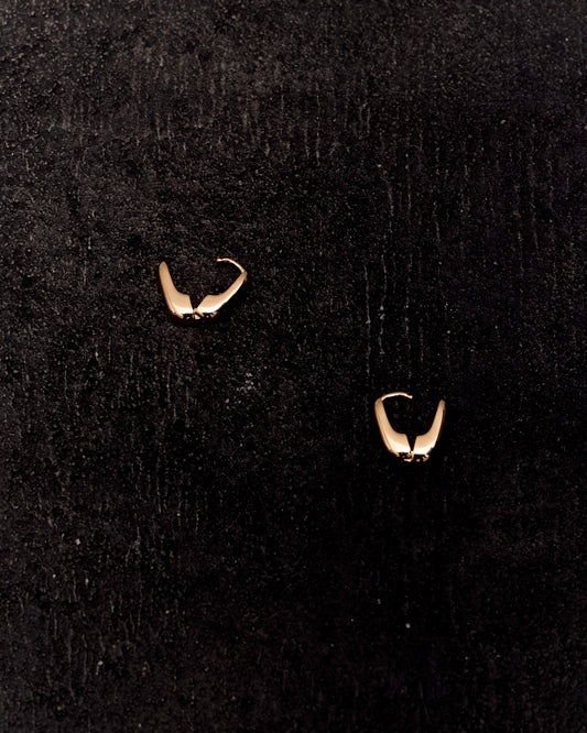 Kara Yoo Lennox Hoops, Gold Plated Brass