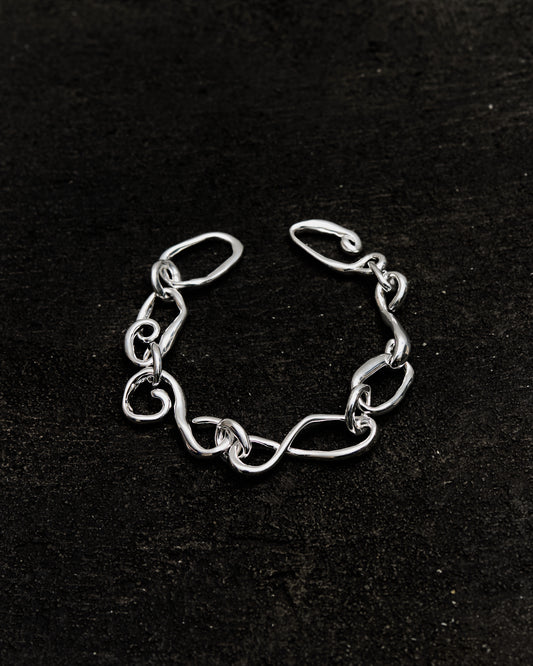 Kara Yoo  Sabine Bracelet, Silver Plated Brass