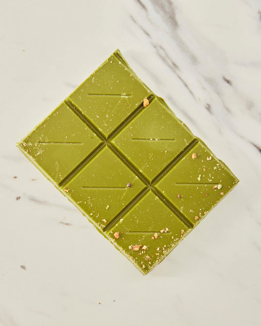 Matcha Chocolate with Roasted Soba Crunch Matcha Chocolate with Roasted Soba Crunch