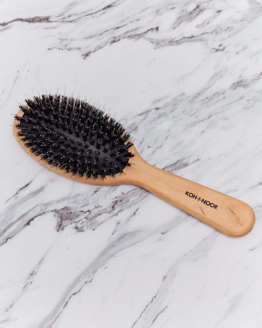 Koh-I-Noor Legno Hair Brush with Boar Bristles and Nylon Pins