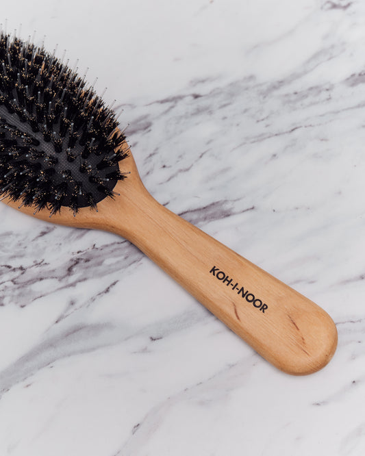 Koh-I-Noor Legno Hair Brush with Boar Bristles and Nylon Pins