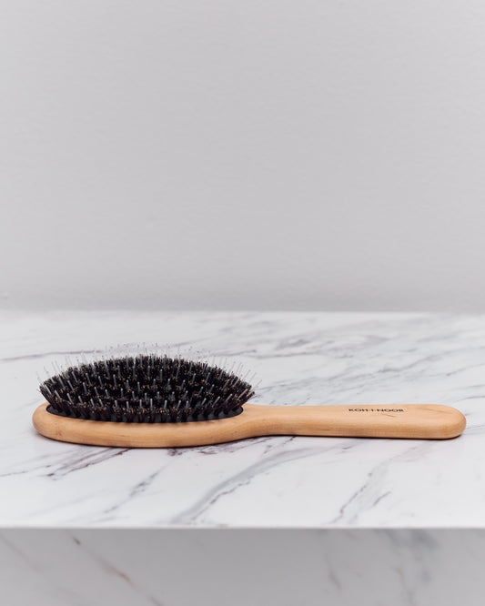 Koh-I-Noor Legno Hair Brush with Boar Bristles and Nylon Pins
