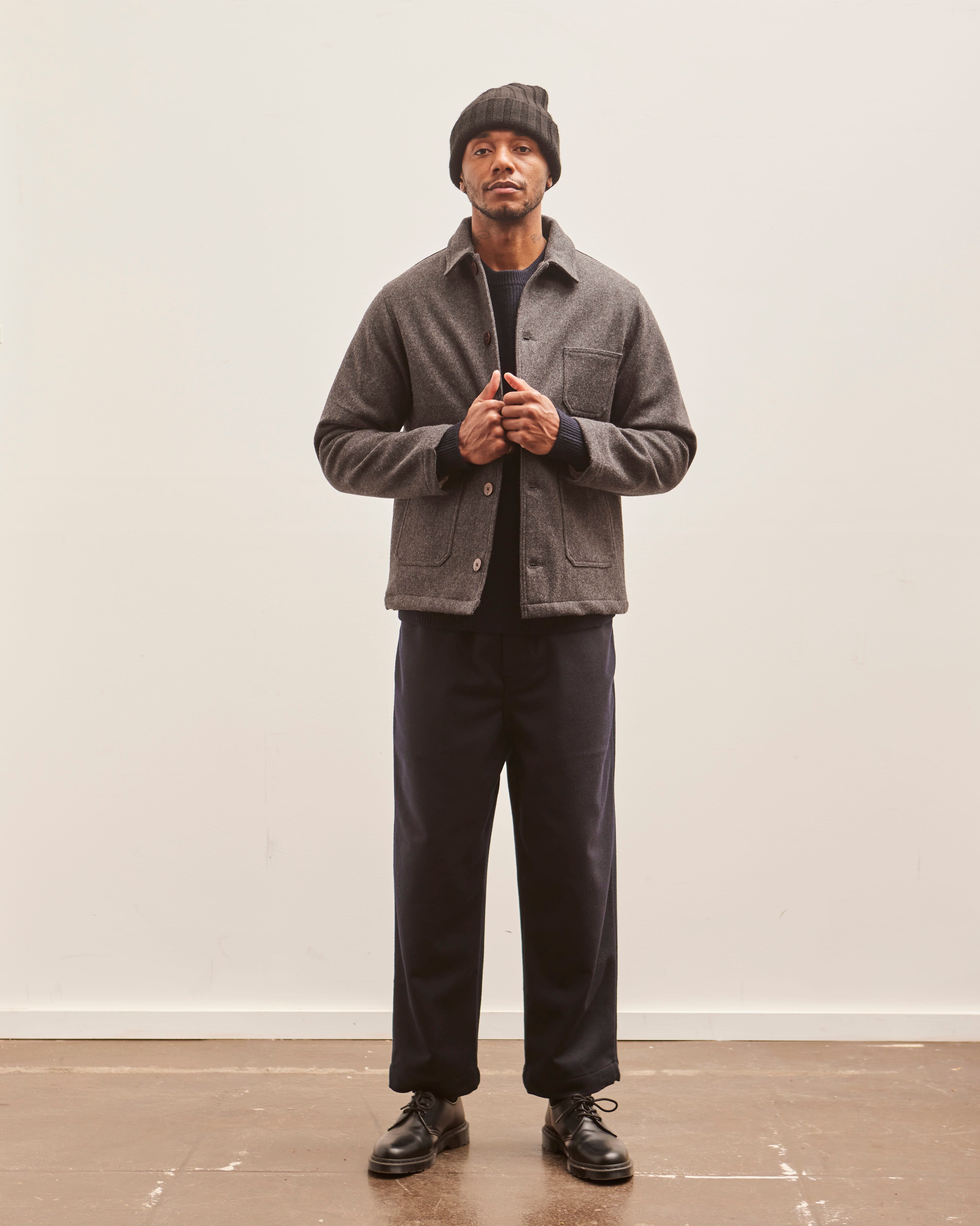 La Paz Baptista Jacket, Navy Wool – Glasswing