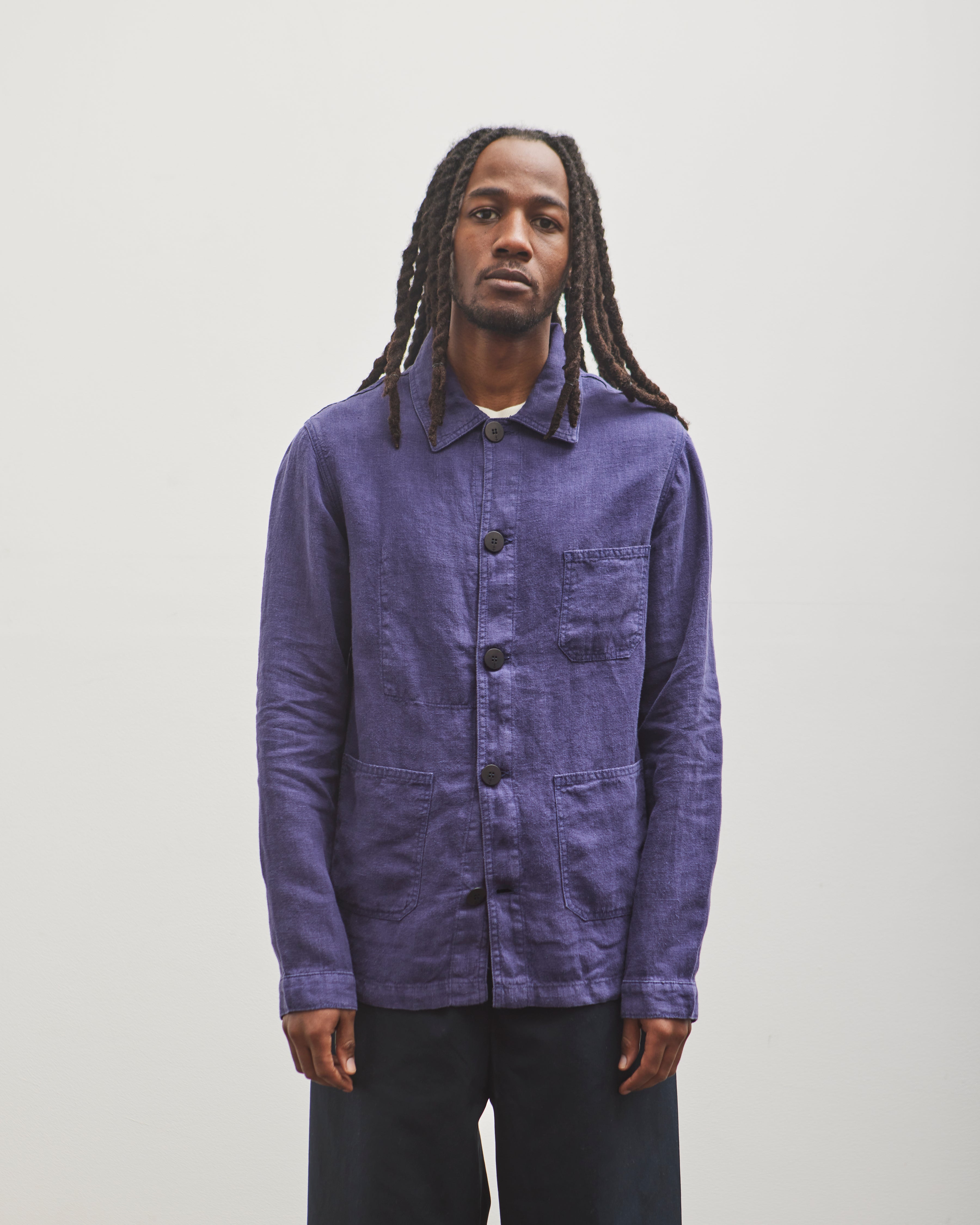 La Paz Baptista Jacket, Navy Wool – Glasswing