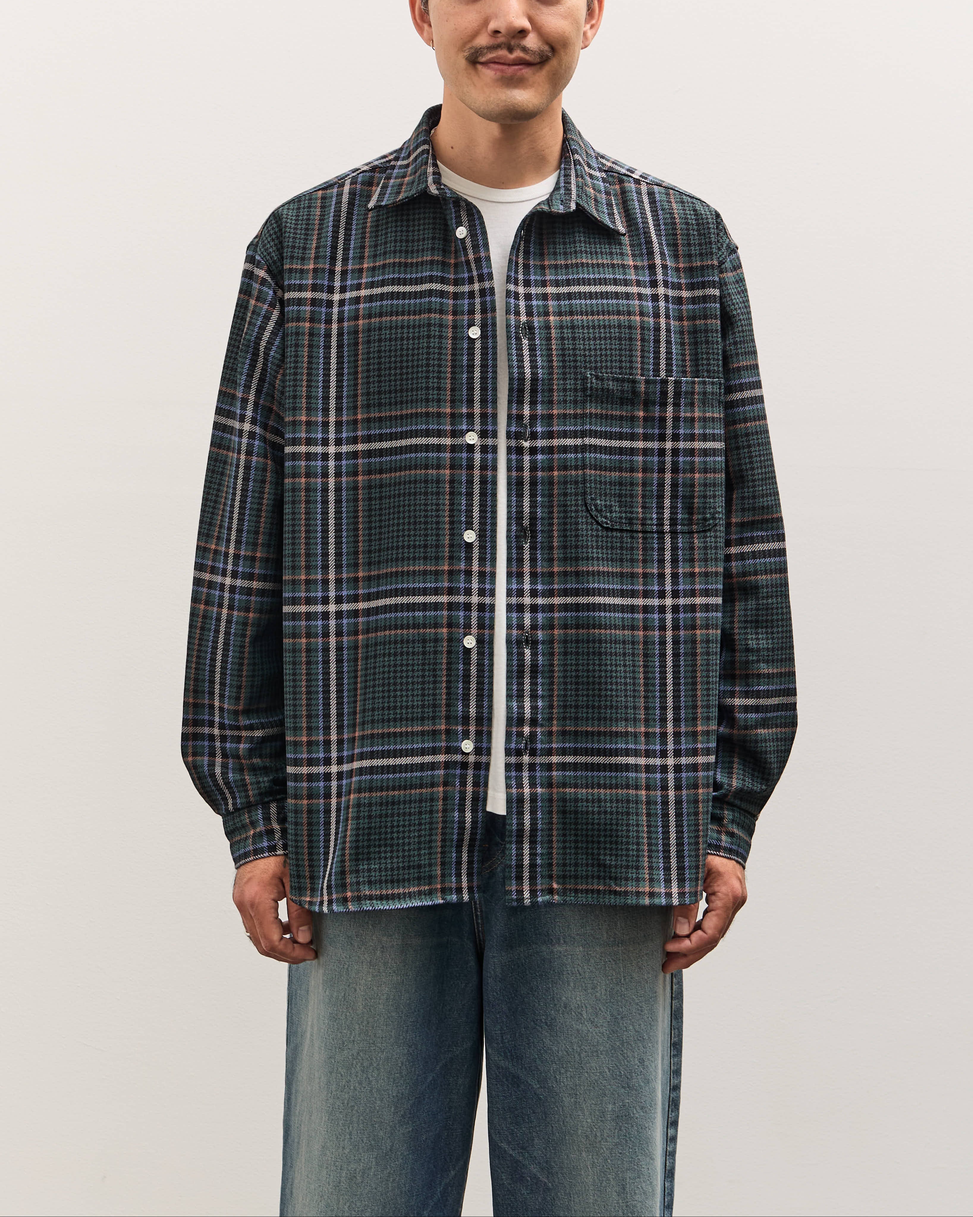 LaPazCarvalhodarkgreenchecks_0