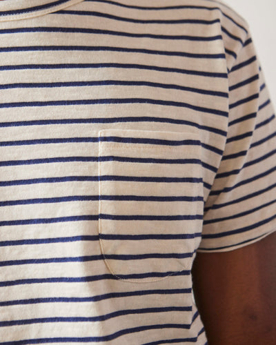 La Paz Guerreiro Unisex Tee, Blue Stripes