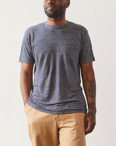 La Paz Guerreiro Unisex Tee, Dark Navy Stripes