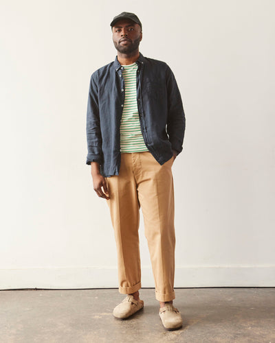 La Paz Guerreiro Unisex Tee, Gumdrop Green Stripes