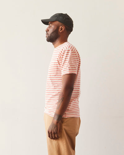 La Paz Guerreiro Unisex Tee, Spiced Coral Stripes