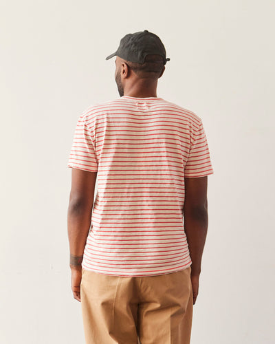 La Paz Guerreiro Unisex Tee, Spiced Coral Stripes
