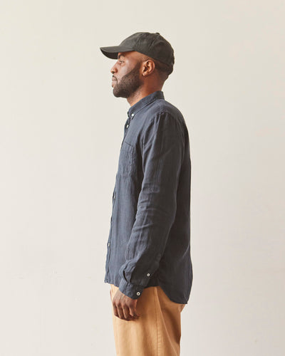 La Paz Linen Branco Shirt, Dark Navy