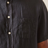 La Paz Linen Ribeiro Shirt, Dark Navy