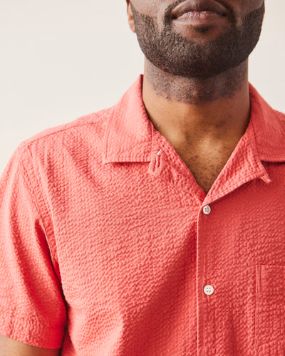 La Paz Silveira Panama Shirt, Spiced Coral