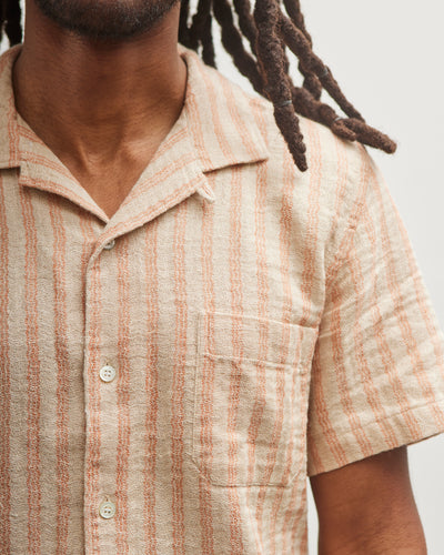 La Paz Silveira Shirt, Clay Stripes