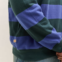 La Paz Paiva, Dark Green / Yves Blue Stripe