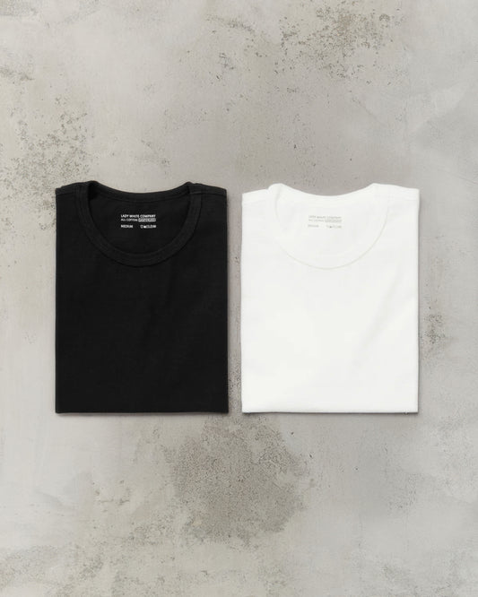 Lady White Co. Our T-shirt 2-Pack, Black & White