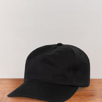 Lady White Crinkle Cotton Cap, Black