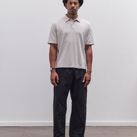 Lady White Co. Interlock Two Button Polo, Solar Grey