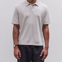 Lady White Co. Interlock Two Button Polo, Solar Grey