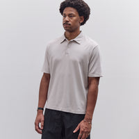 Lady White Co. Interlock Two Button Polo, Solar Grey