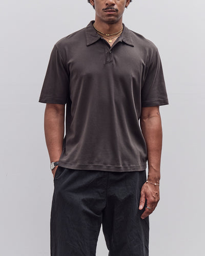 Lady White Co. Interlock Two Button Polo, Flint