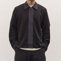 Lady White Co. Double Knit Zip Shirt, Black