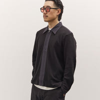 Lady White Co. Double Knit Zip Shirt, Black