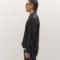 Lady White Co. Double Knit Zip Shirt, Black