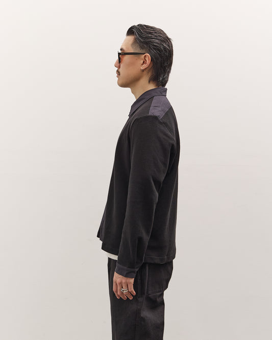 Lady White Co. Double Knit Zip Shirt, Black