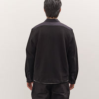 Lady White Co. Double Knit Zip Shirt, Black