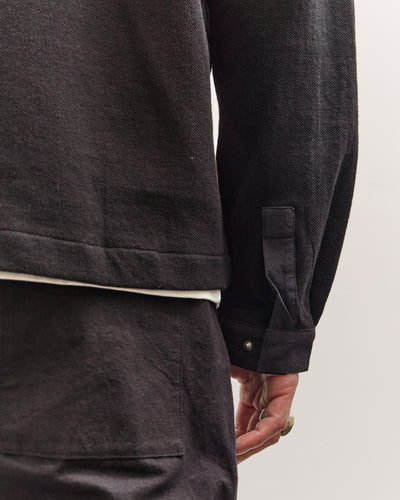 Lady White Co. Double Knit Zip Shirt, Black