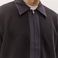 Lady White Co. Double Knit Zip Shirt, Black