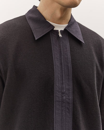 Lady White Co. Double Knit Zip Shirt, Black