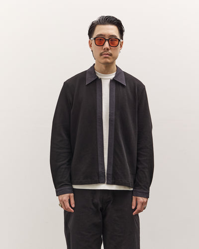 Lady White Co. Double Knit Zip Shirt, Black