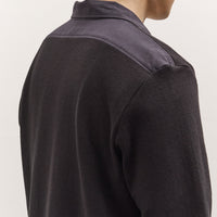 Lady White Co. Double Knit Zip Shirt, Black