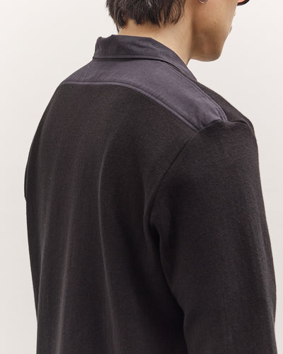 Lady White Co. Double Knit Zip Shirt, Black