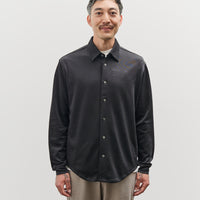 Lady White L/S Jersey Button Down, Black